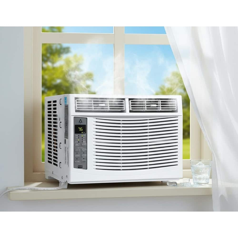 6000 BTU Window Air Conditioner, Fast Cooling to 250Sq.Ft., Remote & App Control