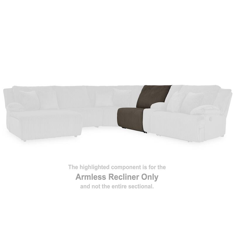 Signature Design by Ashley Top Tier 3-Piece Sofa Chaise Sectional - 130" W x 74" D x 41" H