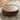 Mid-Century Modern Round Walnut Wood Coffee Table for Small Spaces & Apartments
