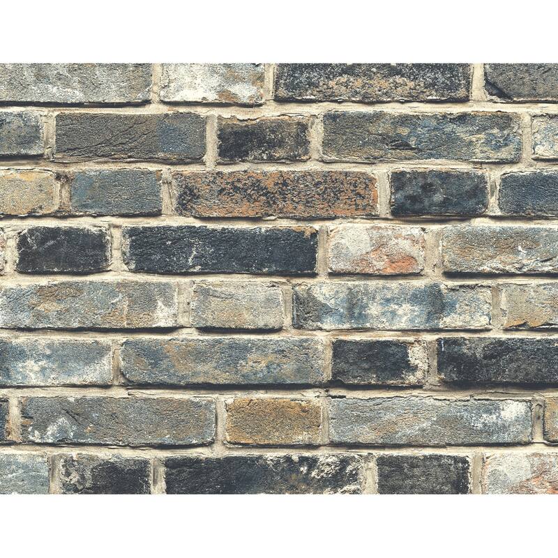 Seabrook Designs Colorful Faux Stone Unpasted Wallpaper