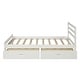 preview thumbnail 9 of 7, Wood Platform Bed Frame with 2 Storage Drawers & Headboard, Twin Size