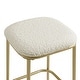 preview thumbnail 14 of 13, Bower Home Modern Gold Backless Upholstered Counter Stool (Set of 2)