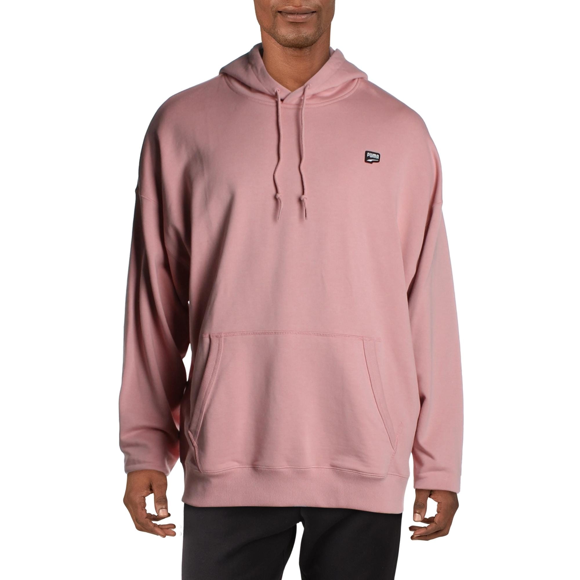 mens pink puma hoodie
