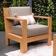 preview thumbnail 20 of 31, Cambridge Casual Logan 5-Piece Teak Patio Conversation Set with Sunbrella Cushion