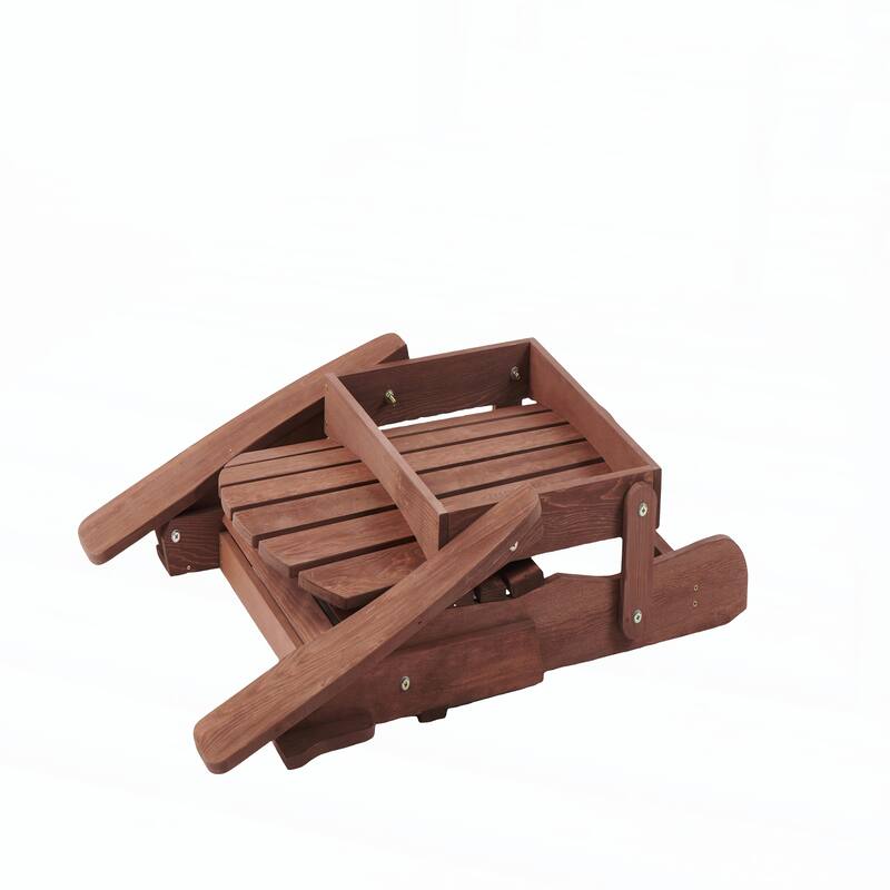 Oversize Wooden Outdoor Folding Adirondack Chair