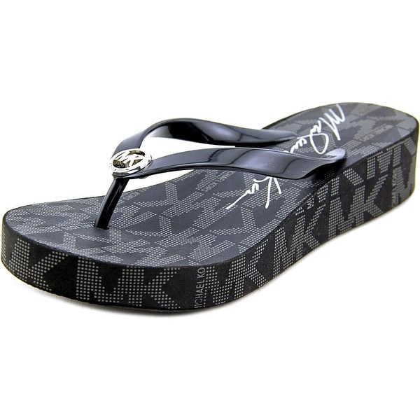 Michael Michael Kors Bedford Flip Flop Women Open Toe Black Flip Flop Sandal