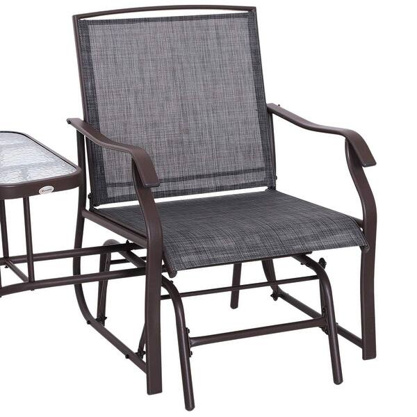 Shop Sylvestere Outdoor Sling Fabric 3 Piece Double Glider Rocker Chairs With Table Set By Havenside Home Overstock 28228572