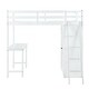 preview thumbnail 5 of 28, Merax Loft Bed with Wardrobe and Desk and Shelves