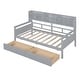 preview thumbnail 20 of 37, Twin Size Daybed with Drawers, Wood Twin Daybed with Bedside Shelf