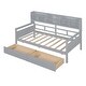 preview thumbnail 5 of 16, Twin size Daybed, Wood Slat Support, with Bedside Shelves and Two Drawers