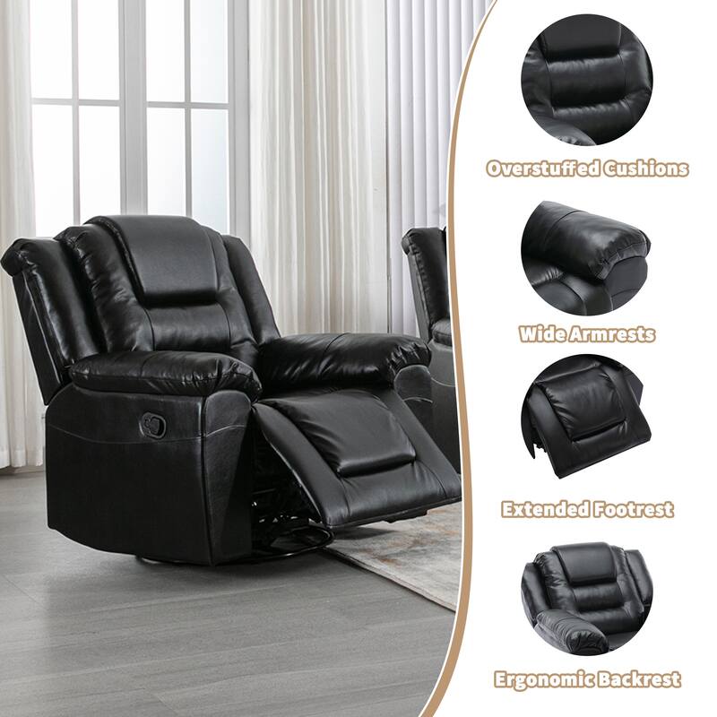 2 Seater Home Theater Recliner Manual Recliner Chair with a Storage Box and Two Cup Holders for Living Room,Bedroom