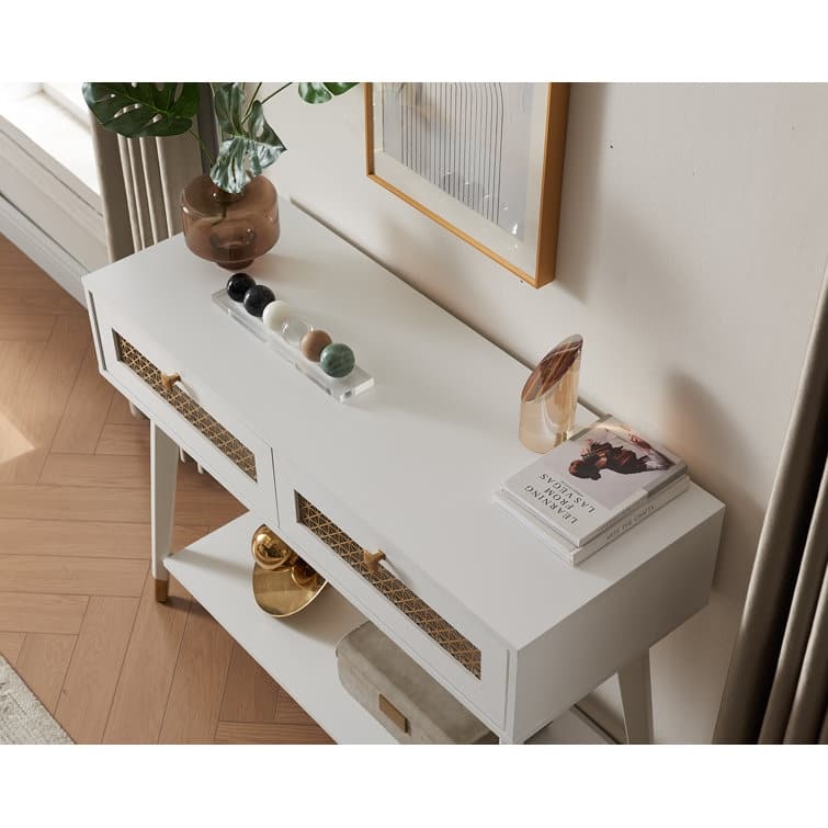41.9'' Wood 2-Drawer Console Table