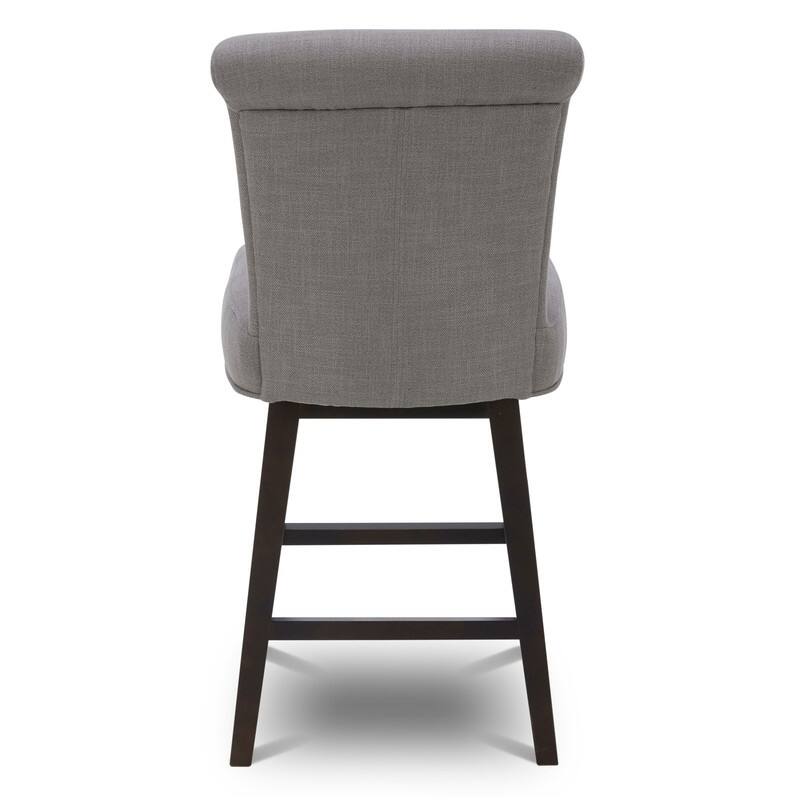 Spruce & Spring Noah Modern Upholstered Counter Height Swivel Barstool Single