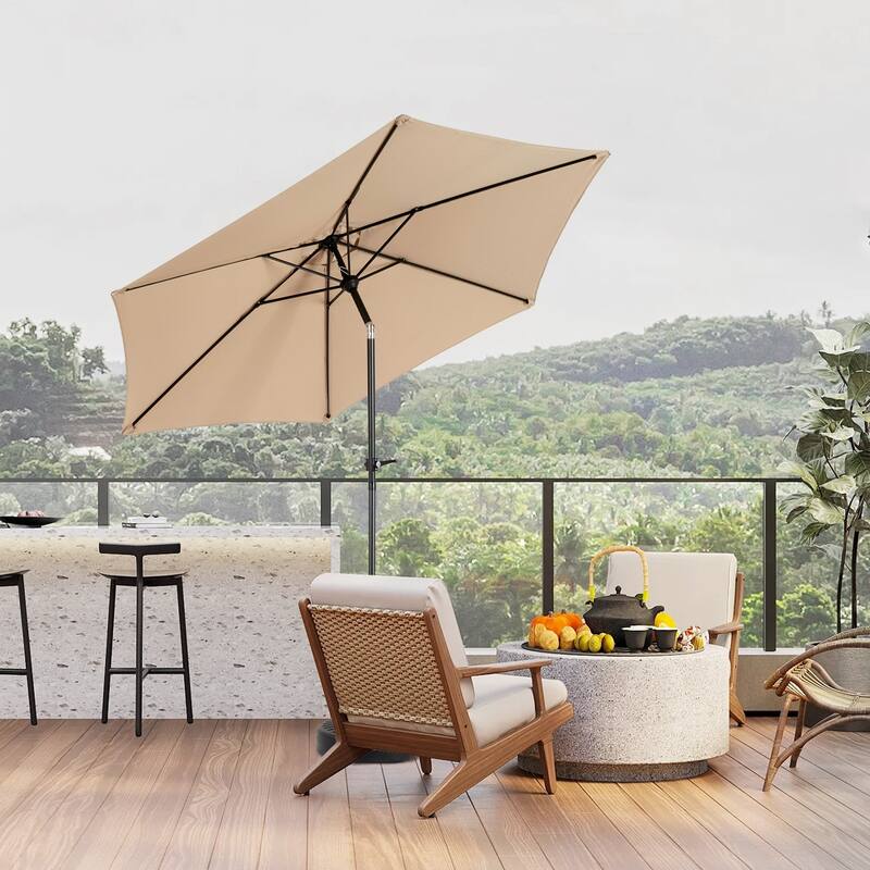 Topcraft 9ft Metal Tiltable Market Umbrella