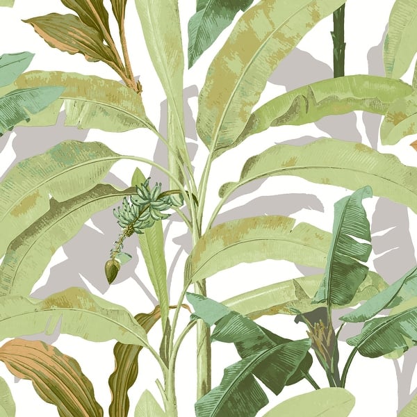 banana leaves wallpaper roll