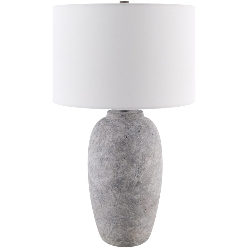 Livabliss Gasius Traditional Accent Table Lamp - Light Gray