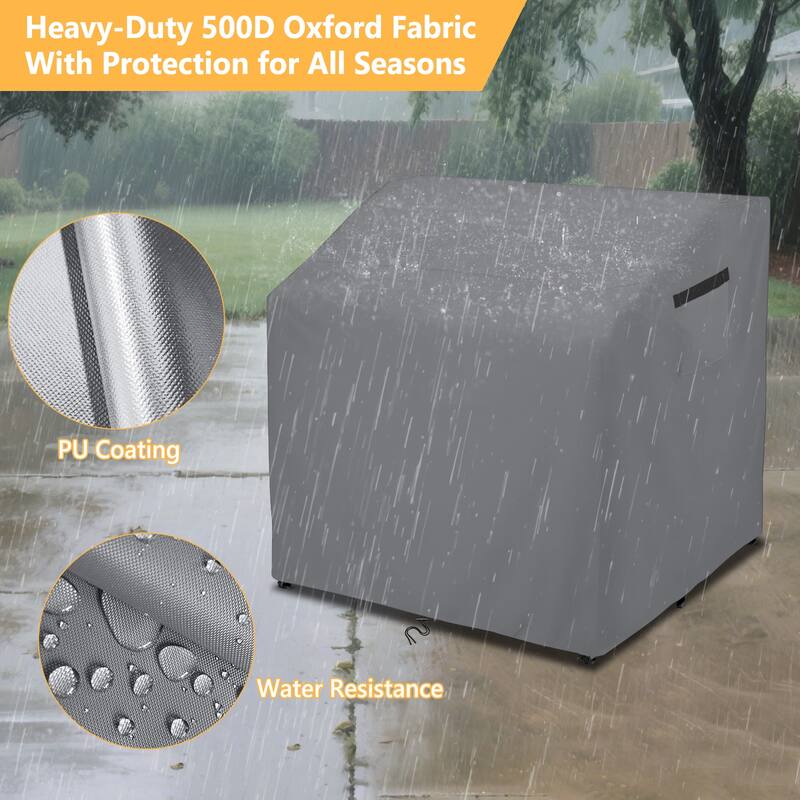 Outdoor Bar Cover, Heavy Duty 500D Waterproof Patio Bar Set Cover for Rectangular 41" Long Bar Height - 41"x38"x40"