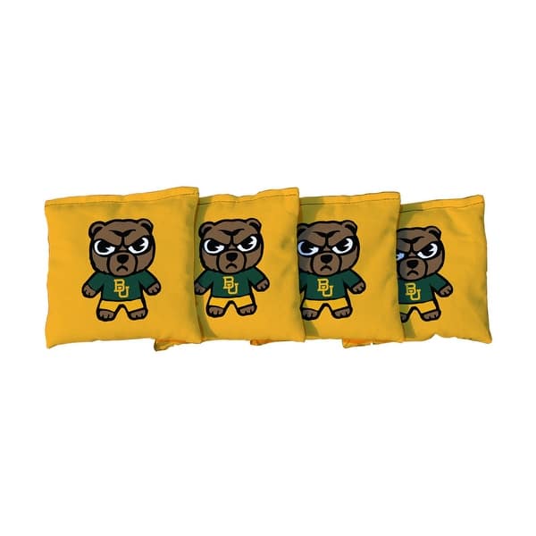 slide 2 of 3, Baylor University Bears Tokyodachi Yellow Cornhole Bags All-Weather Resin Filled
