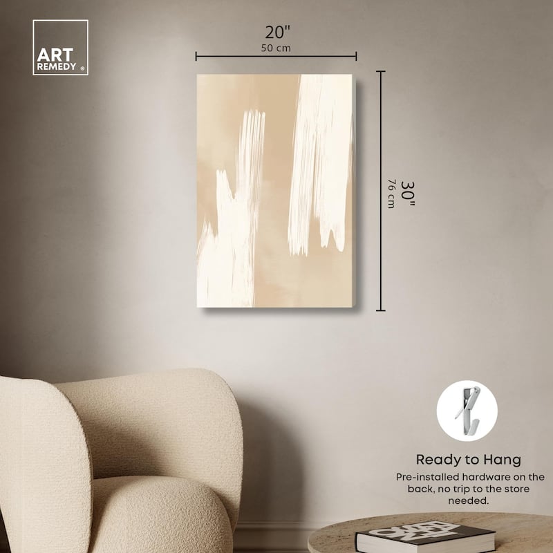 Gestural Grains II Canvas by Art Remedy, Gallery Wrapped