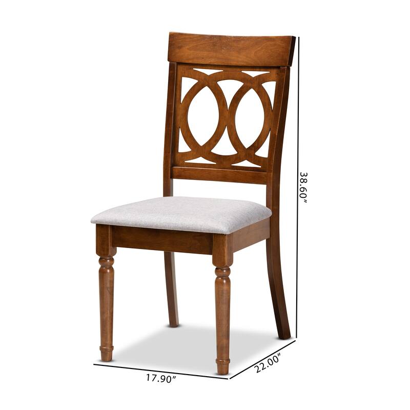 Lucie Modern and Contemporary 2-PC Dining Chair Set
