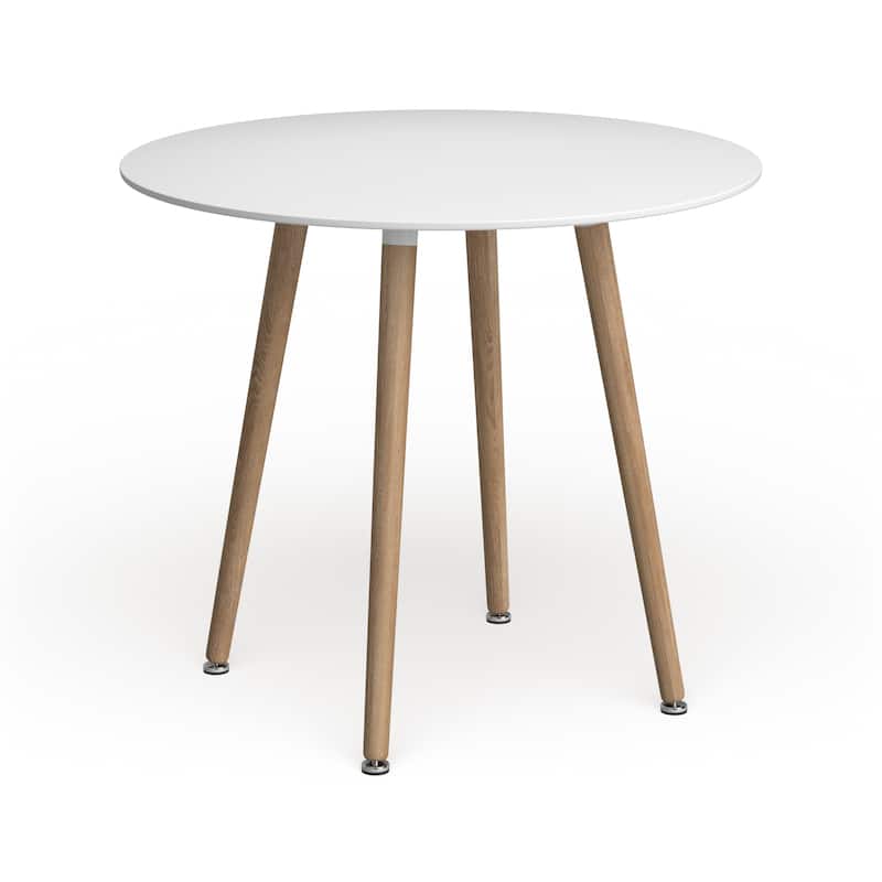 Carson Carrington Bronnoysund Black/ Natural Dining Table - White