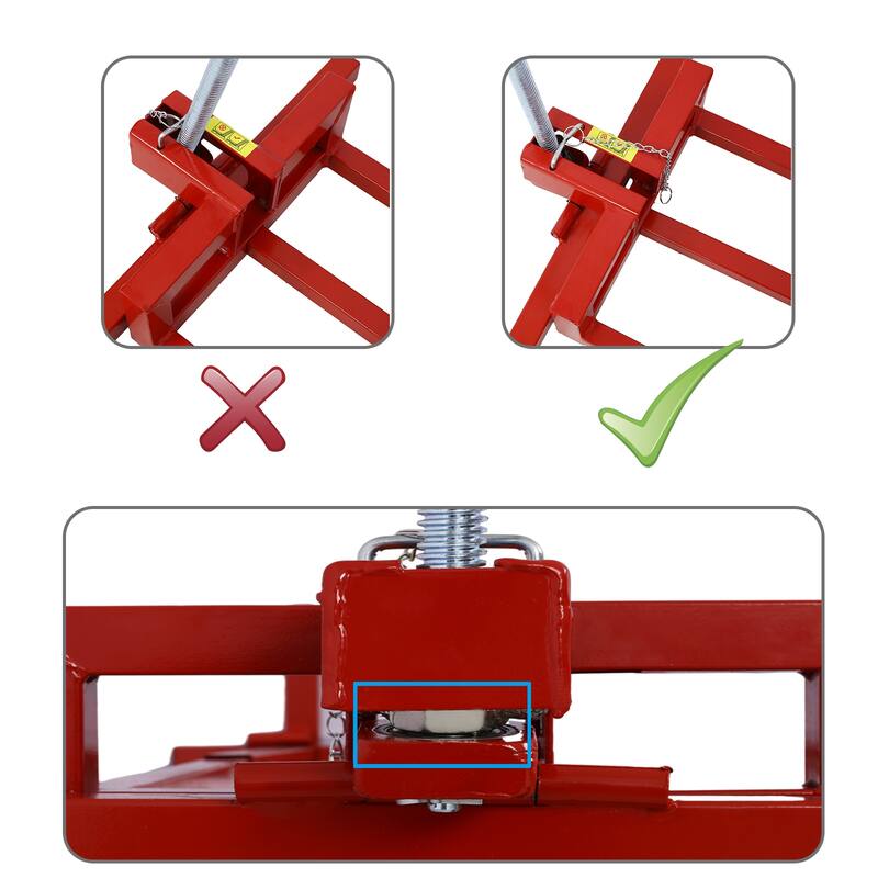 Easy Lawn Mower Lift for Riding Tractors, 800 Lbs Capacity Lawn Tractor Lifter, Cleaning Aid, Universal, Adjustable