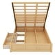 preview thumbnail 5 of 7, Full Size Wood Platform Bed with Underneath Storage and 2 Drawers