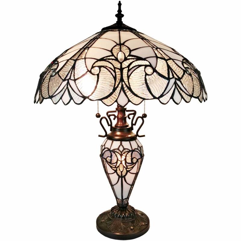 27" Metal Two-Light Candlestick Lamp with Beige Shade for Home Decor - 12” x 22” x 27”