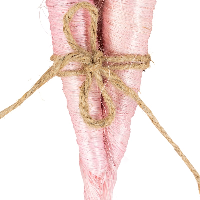 Straw Carrot Easter Decorations - 9"- Set of 3