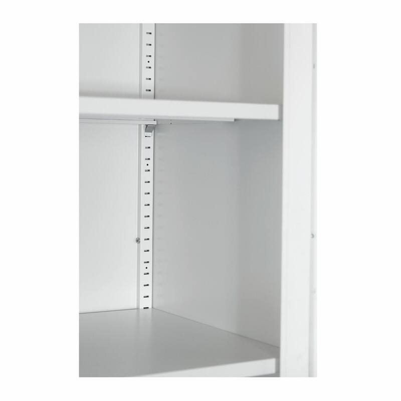71" Tall Metal Wardrobe Cabinet with 2 Drawers, Hanging Rod, and 2 Doors, Wardrobe Closet with Shelf