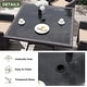 preview thumbnail 53 of 52, Kullavik Outdoor Dining Set, Rattan Patio Furniture Dining Table & Chairs
