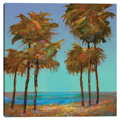Seaside Sunset by Michael Tienhaara Canvas Art Print