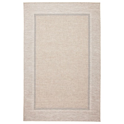 ECARPETGALLERY Machine Woven Brooks Taupe Area Rug