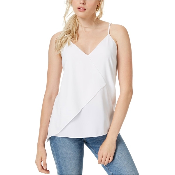 Bar Iii Womens Asymmetrical Knit Blouse