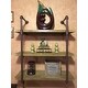 Danya B. Three Tier Faux Wood Industrial Pipe Wall Shelf