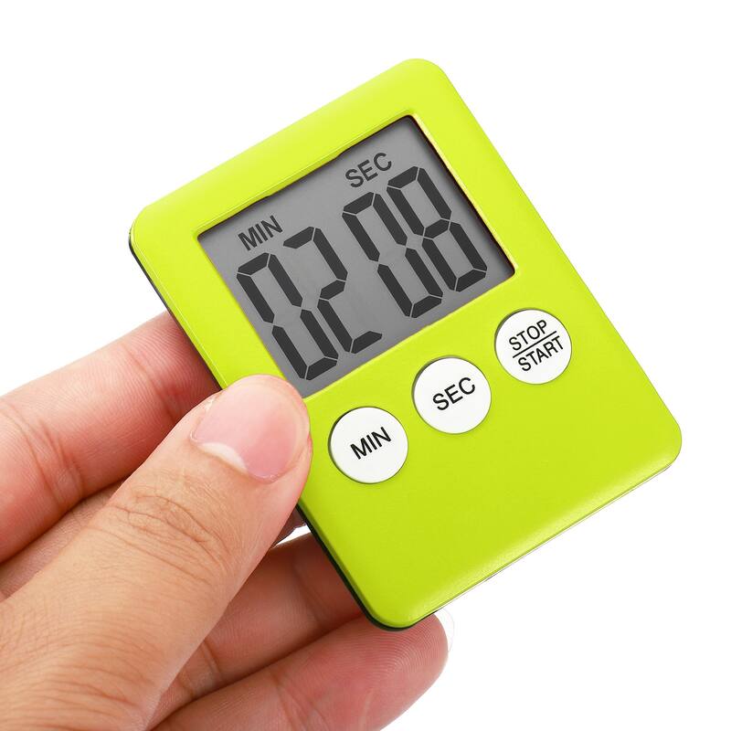 Digital Timer,2Pcs Small Count Down/UP Clock with Magnetic,Kitchen Timer Yellow