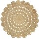 preview thumbnail 19 of 17, LR Home Organic Jute Braided Area Rug, Natural