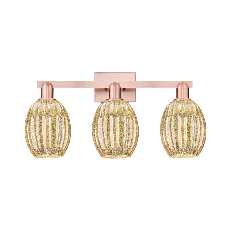 Innovations Lighting 716-3W-13-26 Preston Vanity Preston 3 Light 26" - Antique Copper / Mercury