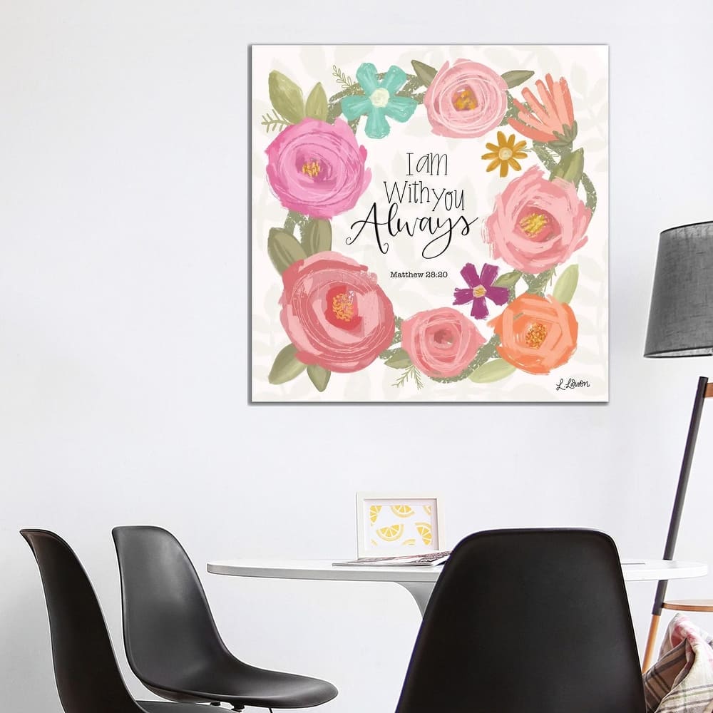 iCanvas "I Am With You Always" by Lisa Larson Canvas Print