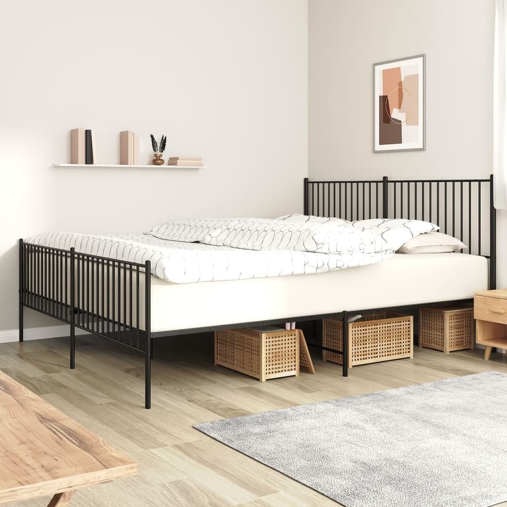 vidaXL Metal Bed Frame, No Mattress