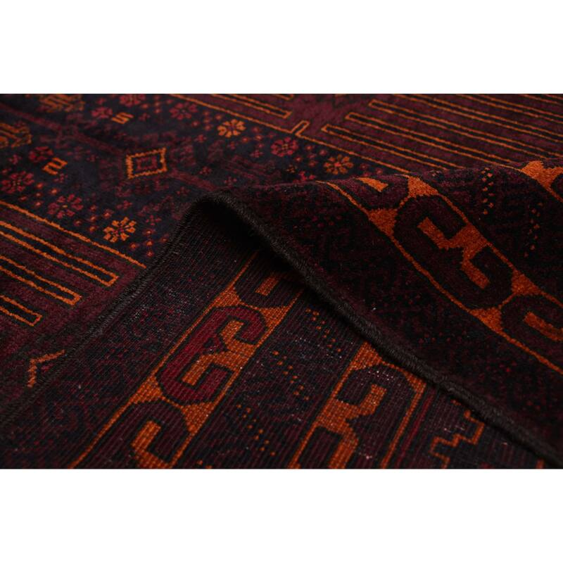 ECARPETGALLERY Hand-knotted Teimani Dark Navy Wool Rug - 3'7 x 6'1