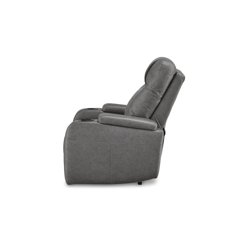 Signature Design by Ashley Schooner Rocks Power Recliner with Adjustable Headrest