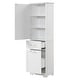 preview thumbnail 32 of 56, GDFStudio - Rowan Tall Freestanding Bathroom Storage Cabinet with Two-Sized Drawers and Adjustable Shelf