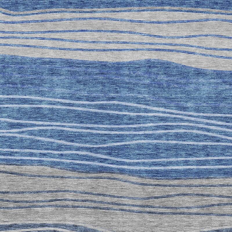 HomeRoots Striped Transitional Rectangle Outdoor Rug