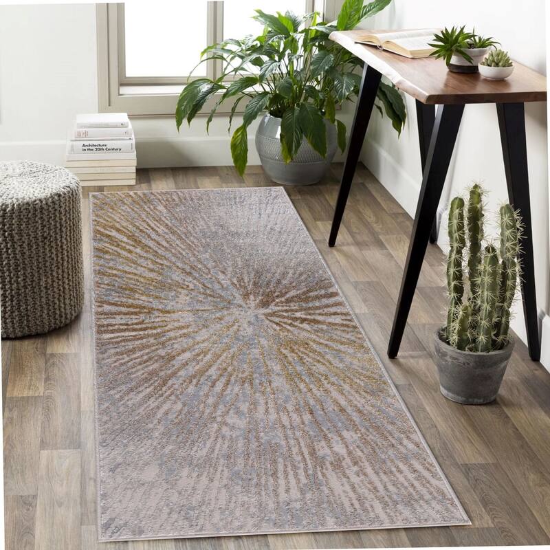 Ilios Collection Abstract Starburst Rug