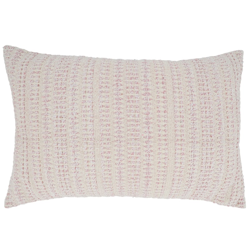 Woven Pillow With Line Design