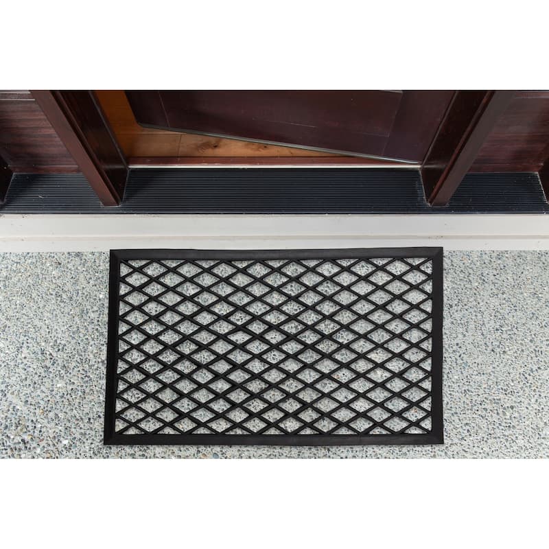 DII Scroll Pin Rubber Doormat