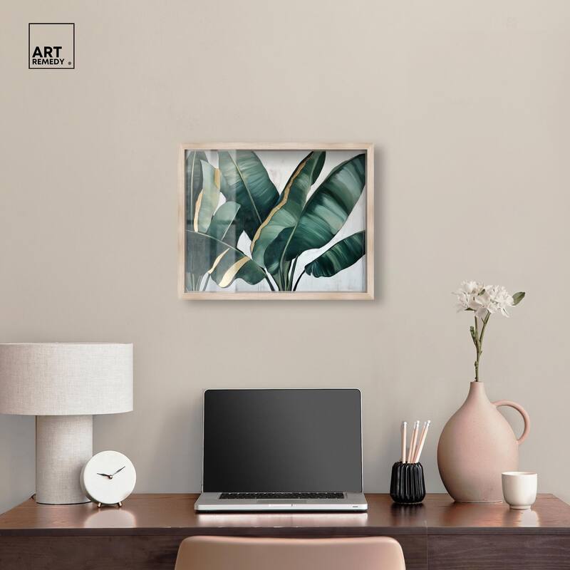 Jungle Jewel Jade I Shadowbox by Art Remedy