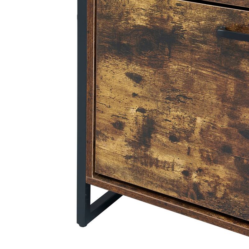 Shoe Cabinet with 3 Flip Drawers, Slim Freestanding Hidden Shoe Organizer