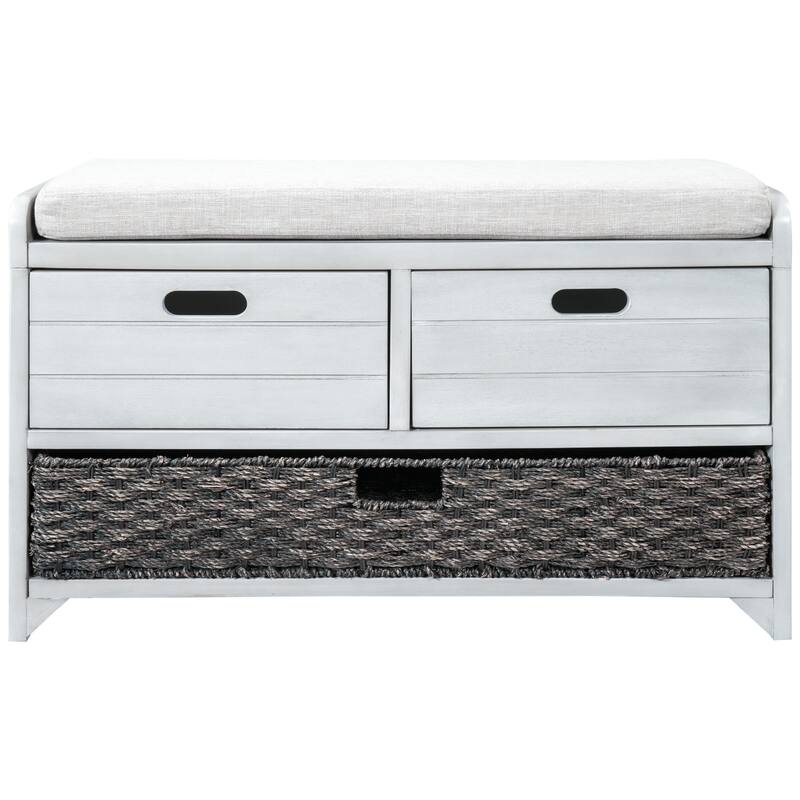 Storage Bench Entryway Bench Shoe Bench with Cushion